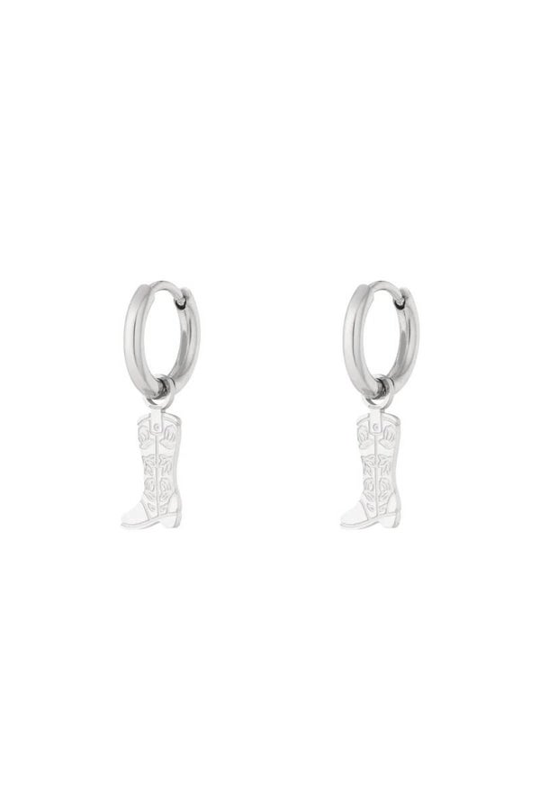 Oorbellen cowboy zilver