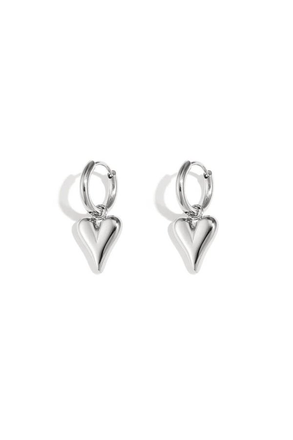 Oorbellen love zilver