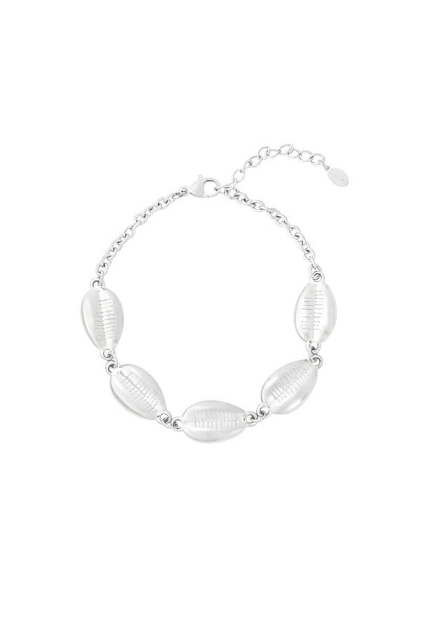 Armband schelpen zilver