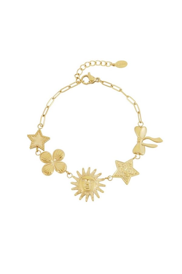 Bedelarmband droom goud