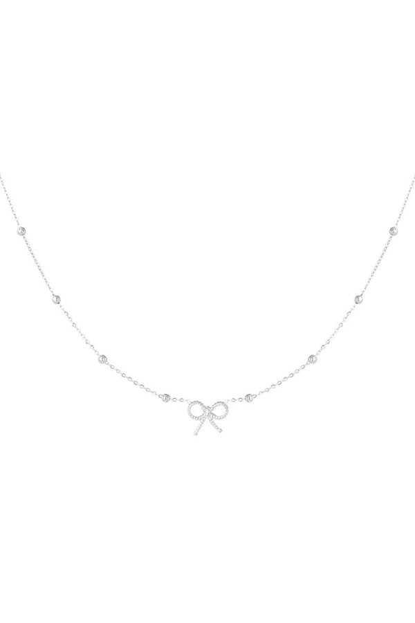 Ketting strik zilver