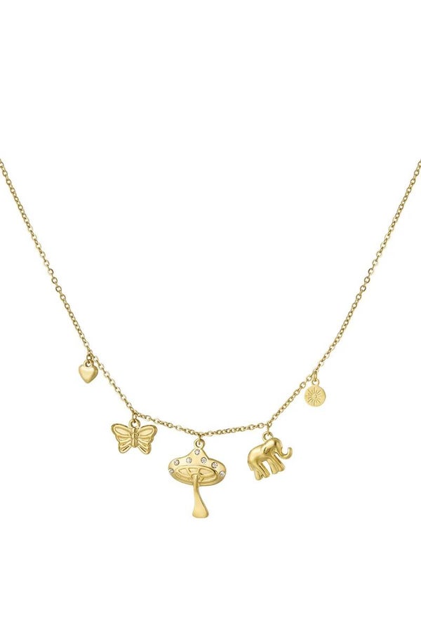 Bedelketting angel energy goud
