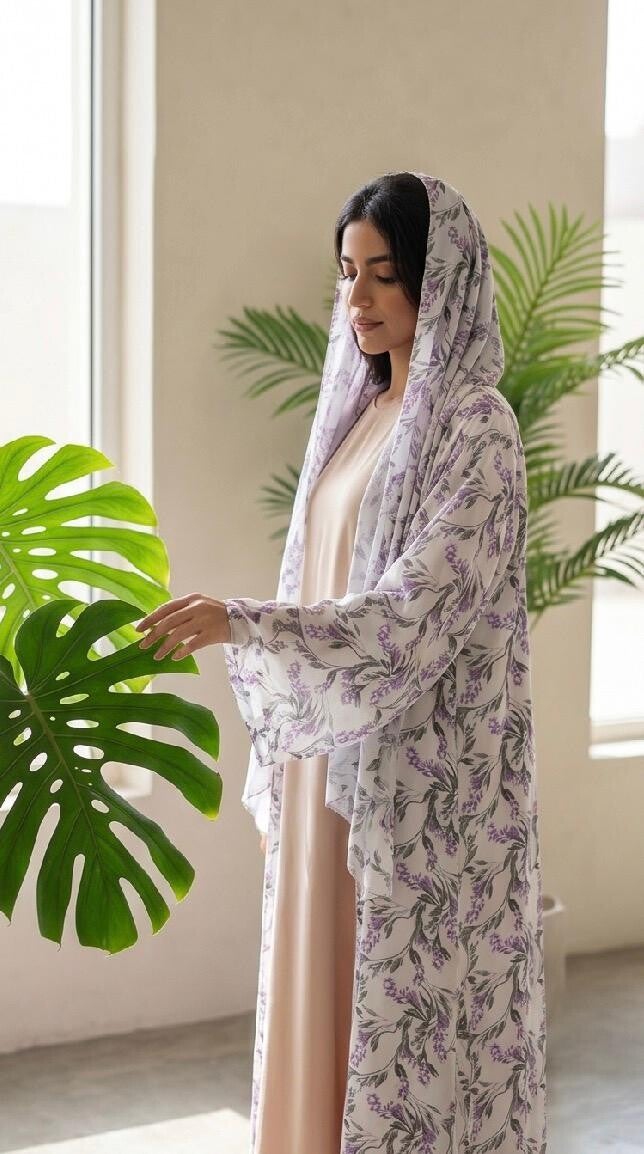 Premium Double chiffon Abaya's