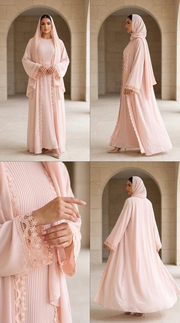 Blush Haze Abaya