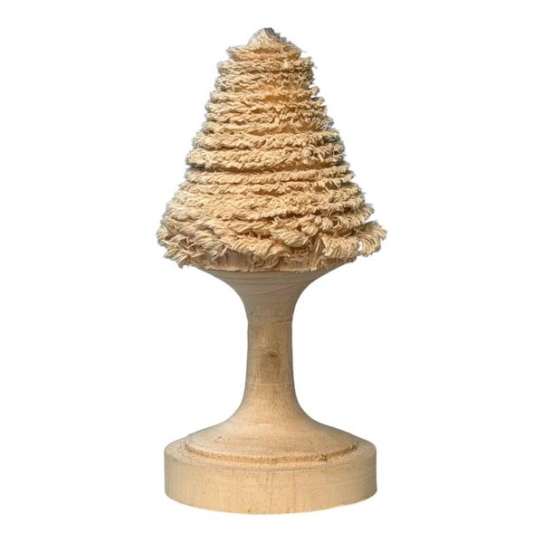 Handgedrechselter Kleiner Weihnachtsbaum aus Haselnussholz