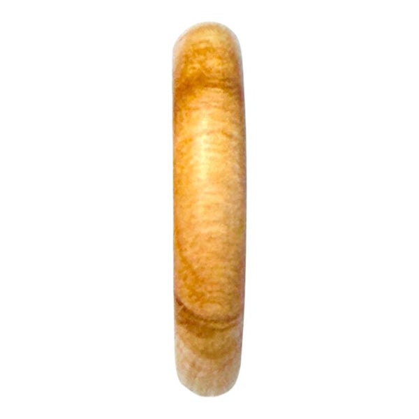 Handgedrechselter Holzring aus Olivenholz – Ringgrösse 65