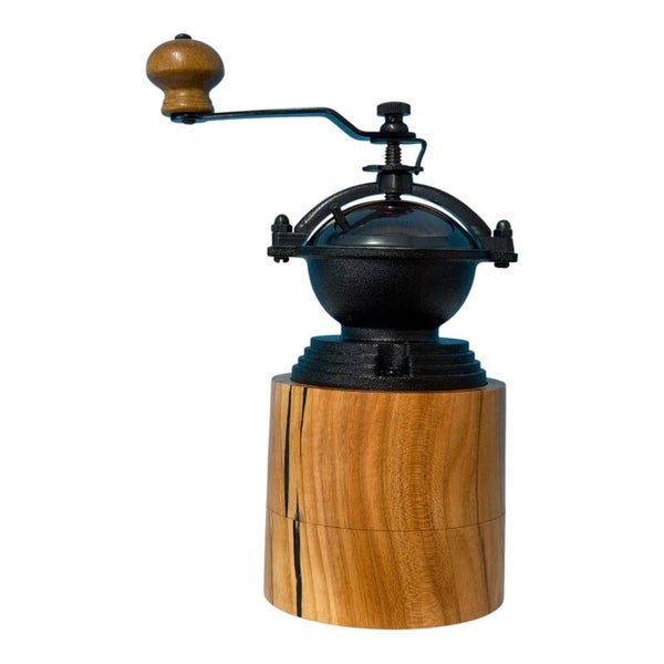 Kaffeemühle aus Apfelholz