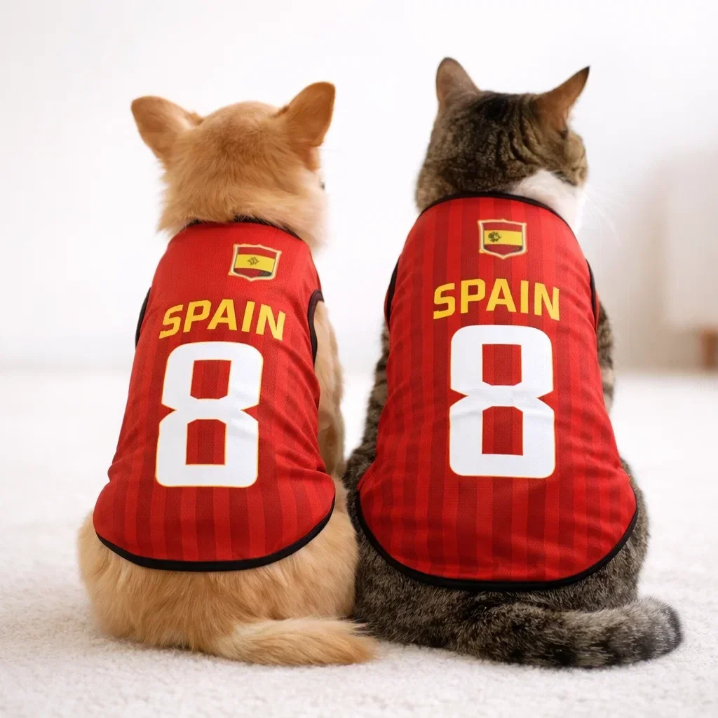 WK Huisdierenshirt – Spanje Editie 🇪🇸