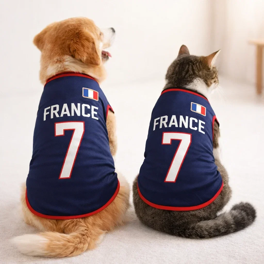 WK Huisdierenshirt – Frankrijk Editie 🇫🇷