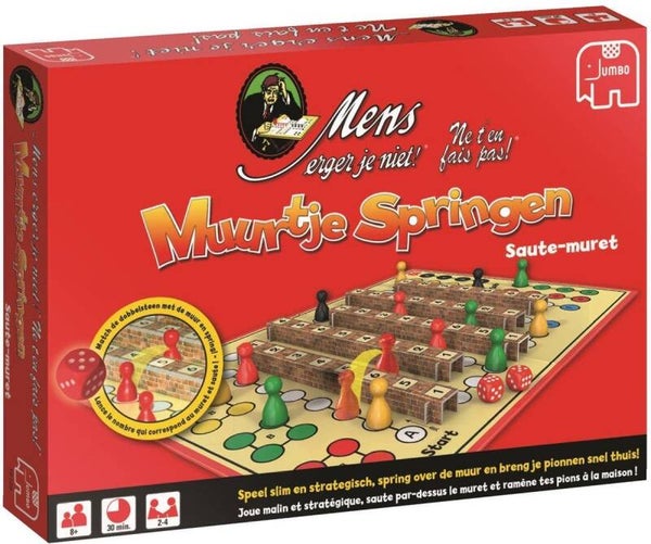 Mens erger je niet - Muurtje springen