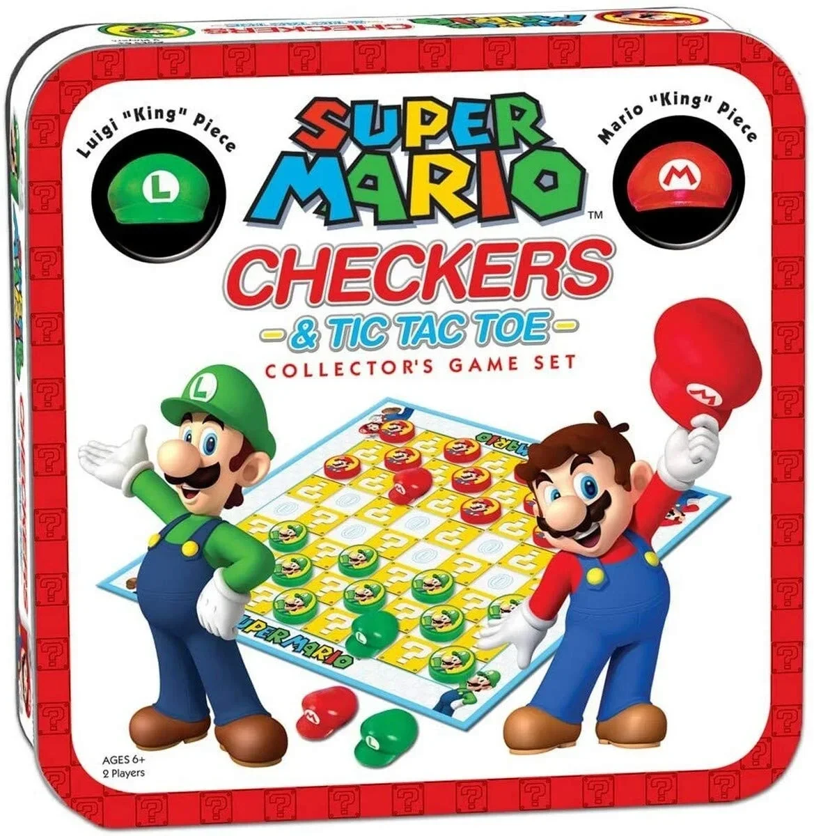 Super Mario Checkers & Tic Tac Toe – Collector’s Game Set