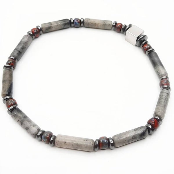 Natuursteen grey - red.