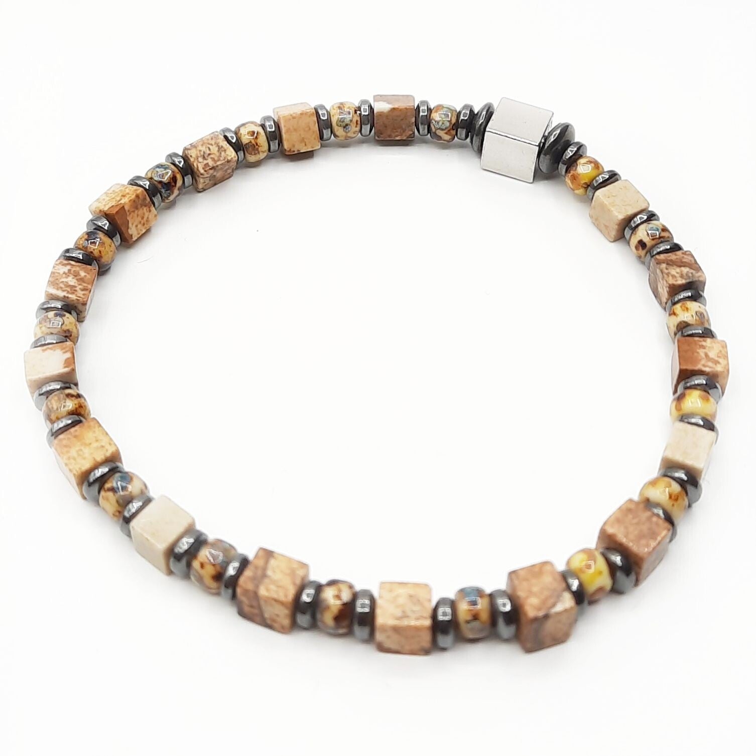 Natuursteen cube brown