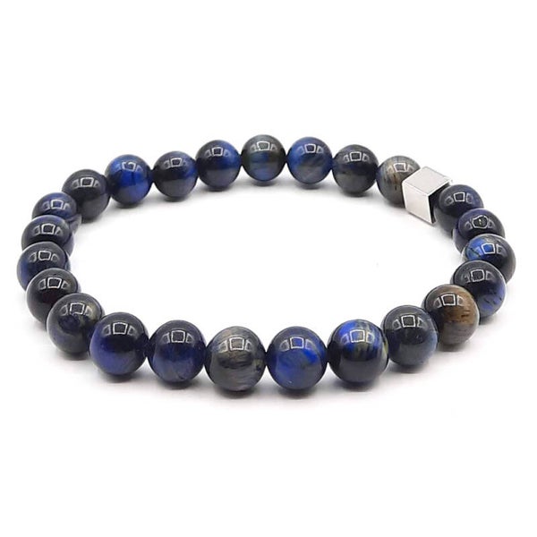 Natuursteen 8mm Blue tigereye.