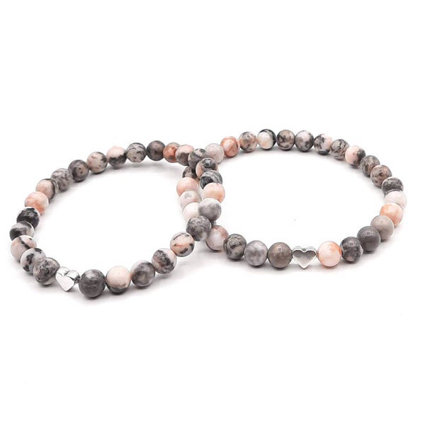 Natuursteen 6 mm Jaspis Rose Grey