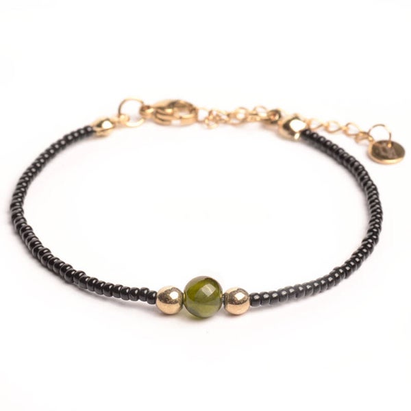 Tiny armband met natuursteen kraal