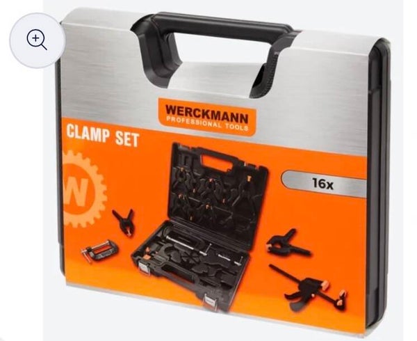 Malette Werckmann x16 Pièces Clamp Set Professional Tools