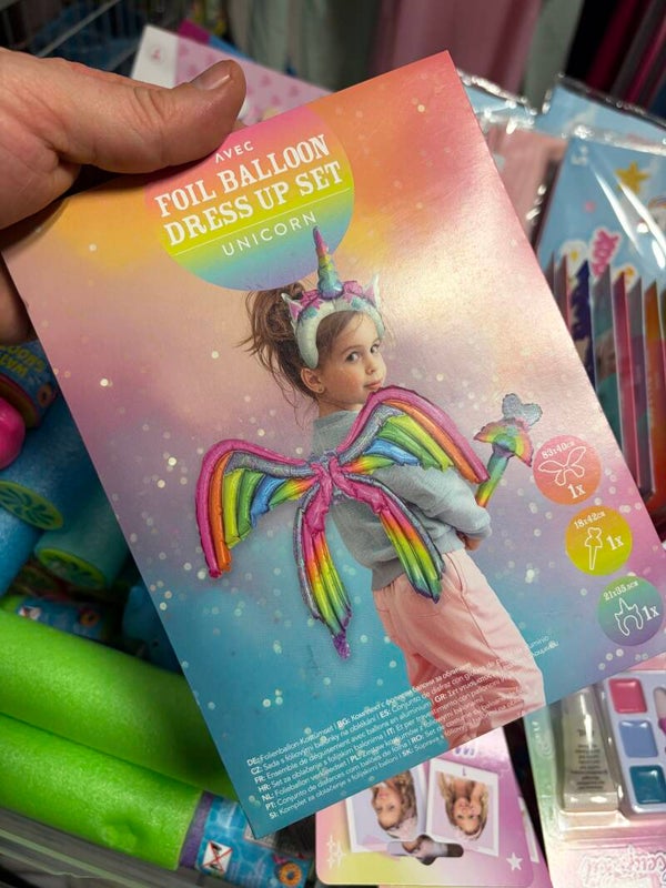 Pochette Foil Ballon Dress Set Up AILES Enfant