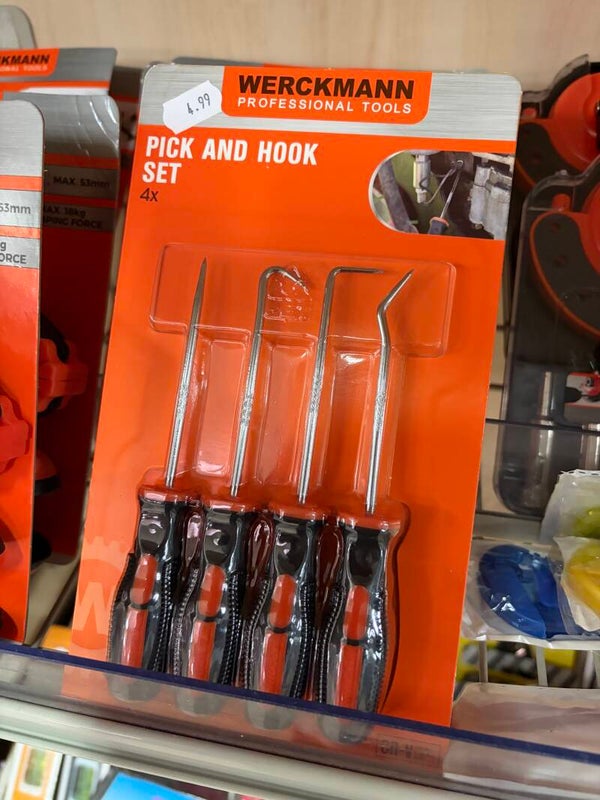 Lot Tournevis Werckmann Pick and Hook Set Pack x 4