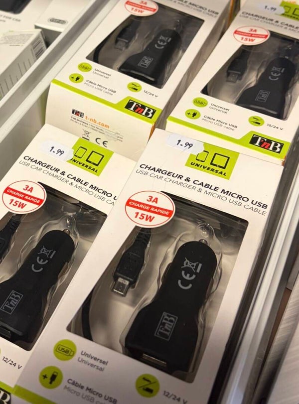 Chargeur et câble Micro Usb15W Pack Universal x1pcs