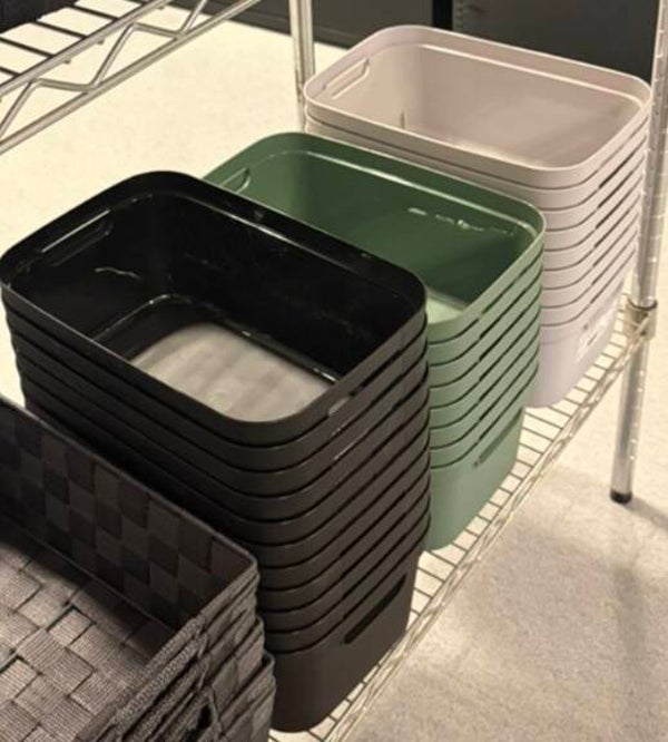 PANIER PLASTIQUE X 3 COLORIS DISPONIBLE