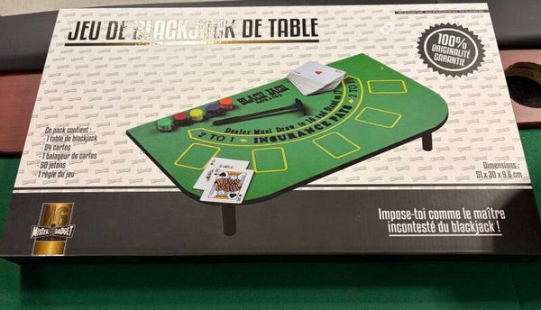 Table Black Jack avec accessoires ! Top Prix !