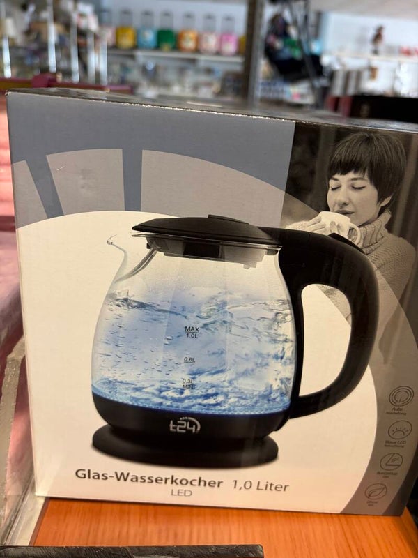 Bouilloire "led" Glas Wasserkocher 10. Litre