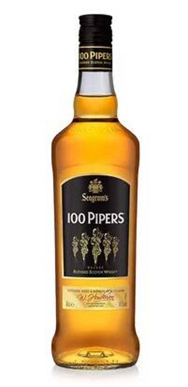 100 Pipers Blended Scotch Whisky 700ml (Chivas Brothers) - Escocia