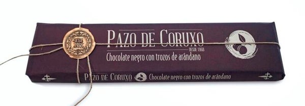 Chocolate Negro 52% con Arándanos Pazo de Coruxo - Tableta 300grs (Pazo de Coruxo)