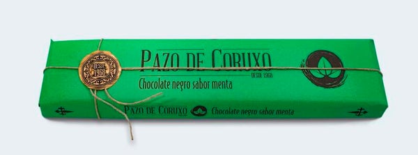 Chocolate Negro 52% con Sabor a Menta Pazo de Coruxo - Tableta 300grs (Pazo de Coruxo)