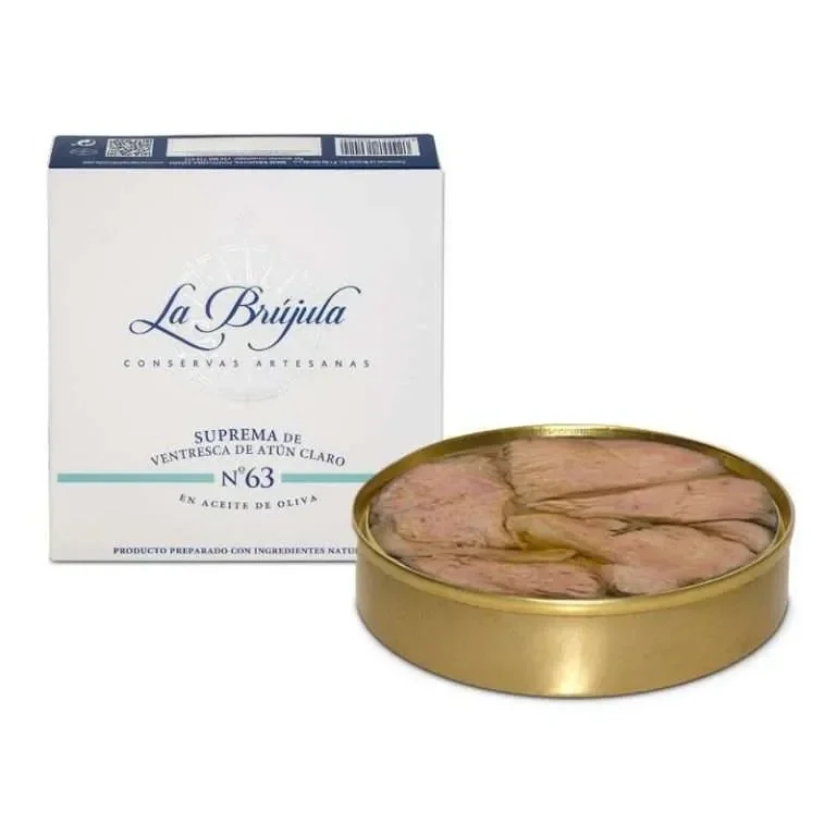 Suprema de Ventresca de Atún Claro en Aceite de Oliva La Brújula nº 63 RO270