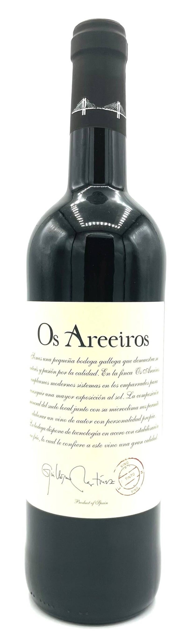 Vino Tinto Os Areeiros Caíño Sousón Mencía 750ml () - Ribeiras do Morrazo