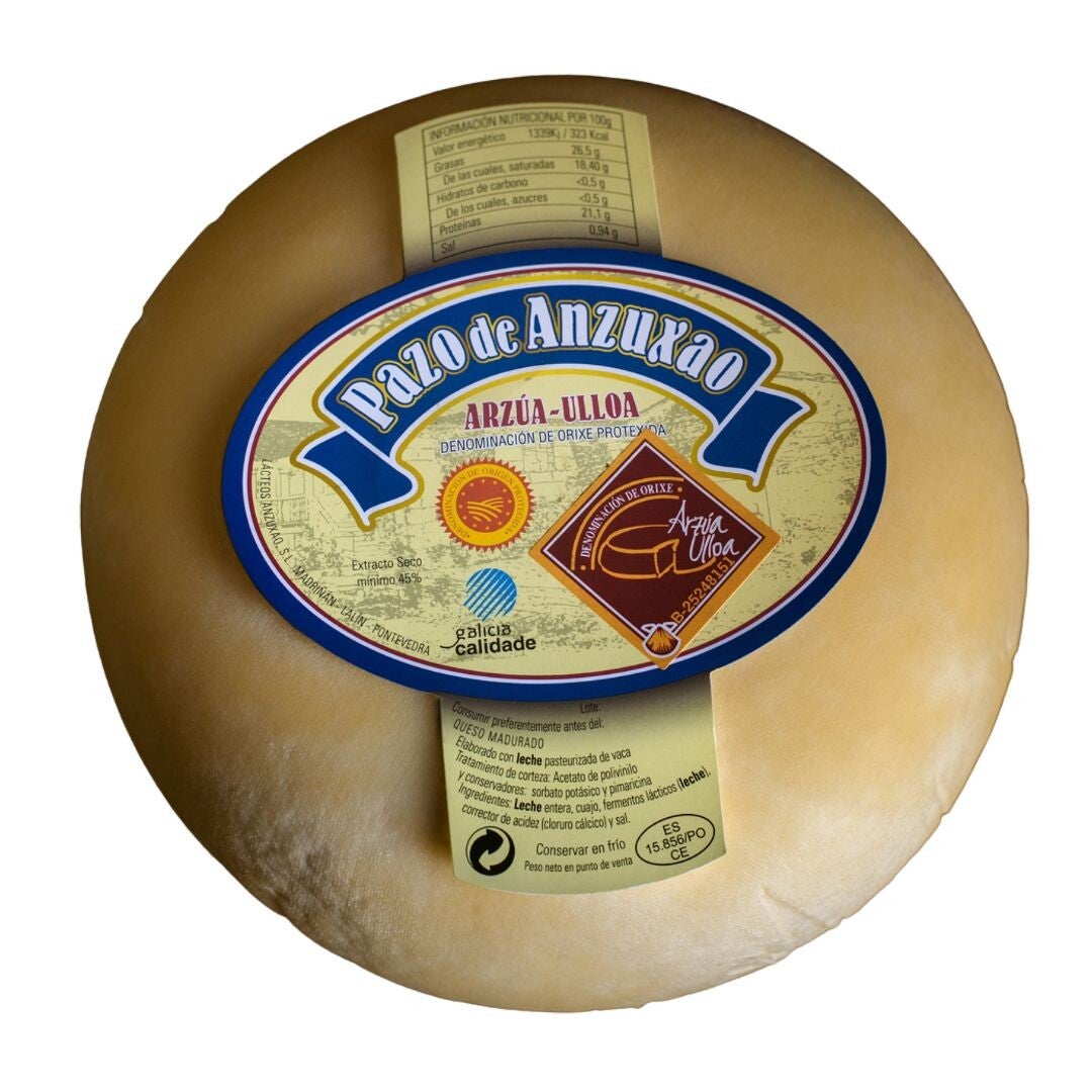 Queso de Vaza Arzua Ullos Anzuxao 800grs aprox. (Pazo de Anzuxao)