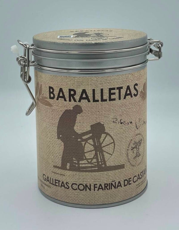 Galletas de Castaña Baralletas - Lata 200grs (Sofragal)