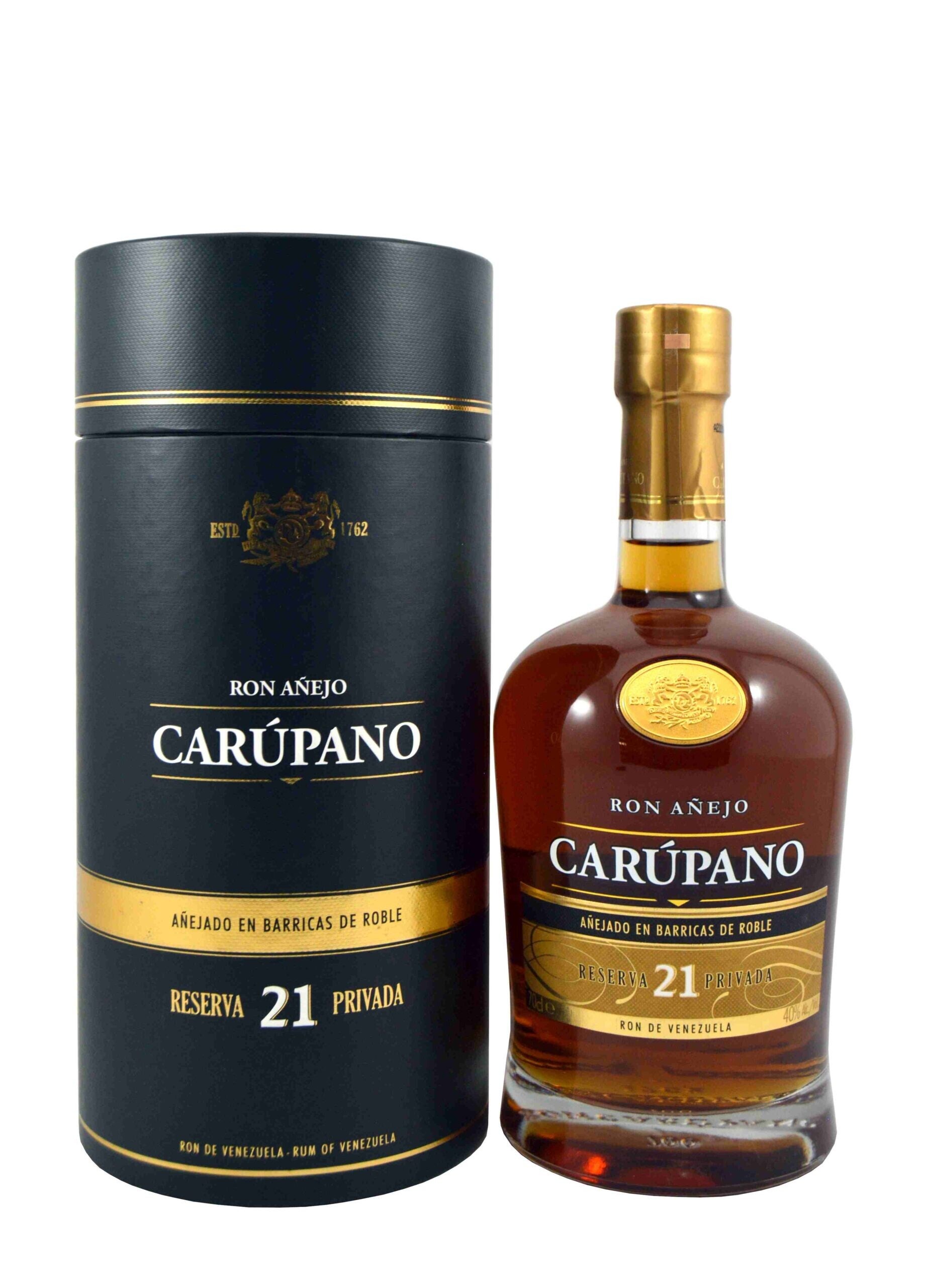 Carupano Ron Añejo 21 Reserva Privada 40º 700ml (Ron Carupano) - Venezuela