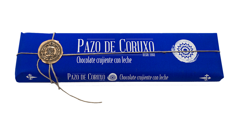 Chocolate Crujiente con Leche Pazo de Coruxo - Tableta 300grs (Pazo de Coruxo)
