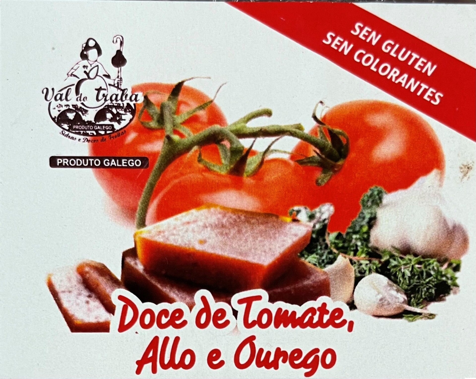 Doce de Tomate, Ajo y Orégano Val do Traba 250grs (Val do Traba)