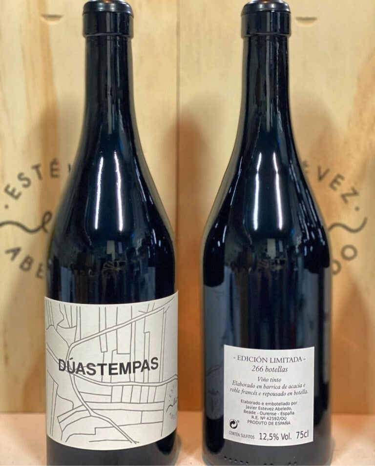 Vino Tinto Duastempas Barrica Brancellao - Torrontés 750ml (Estevez Abeledo) - Desamparado Riberio