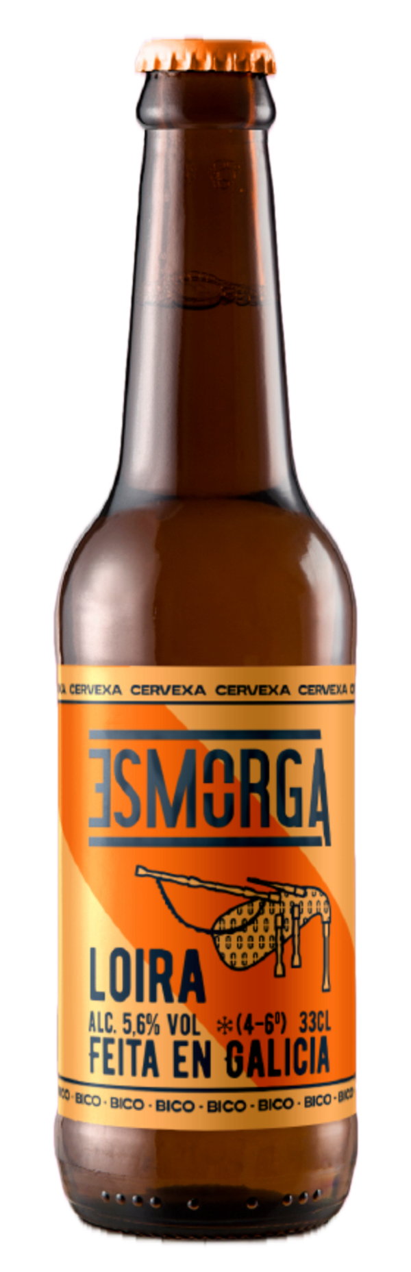Cerveza Esmorga Bico Lager Rubia (MunichHelles) 330ml 5,5º (Cerveza Esmorga)