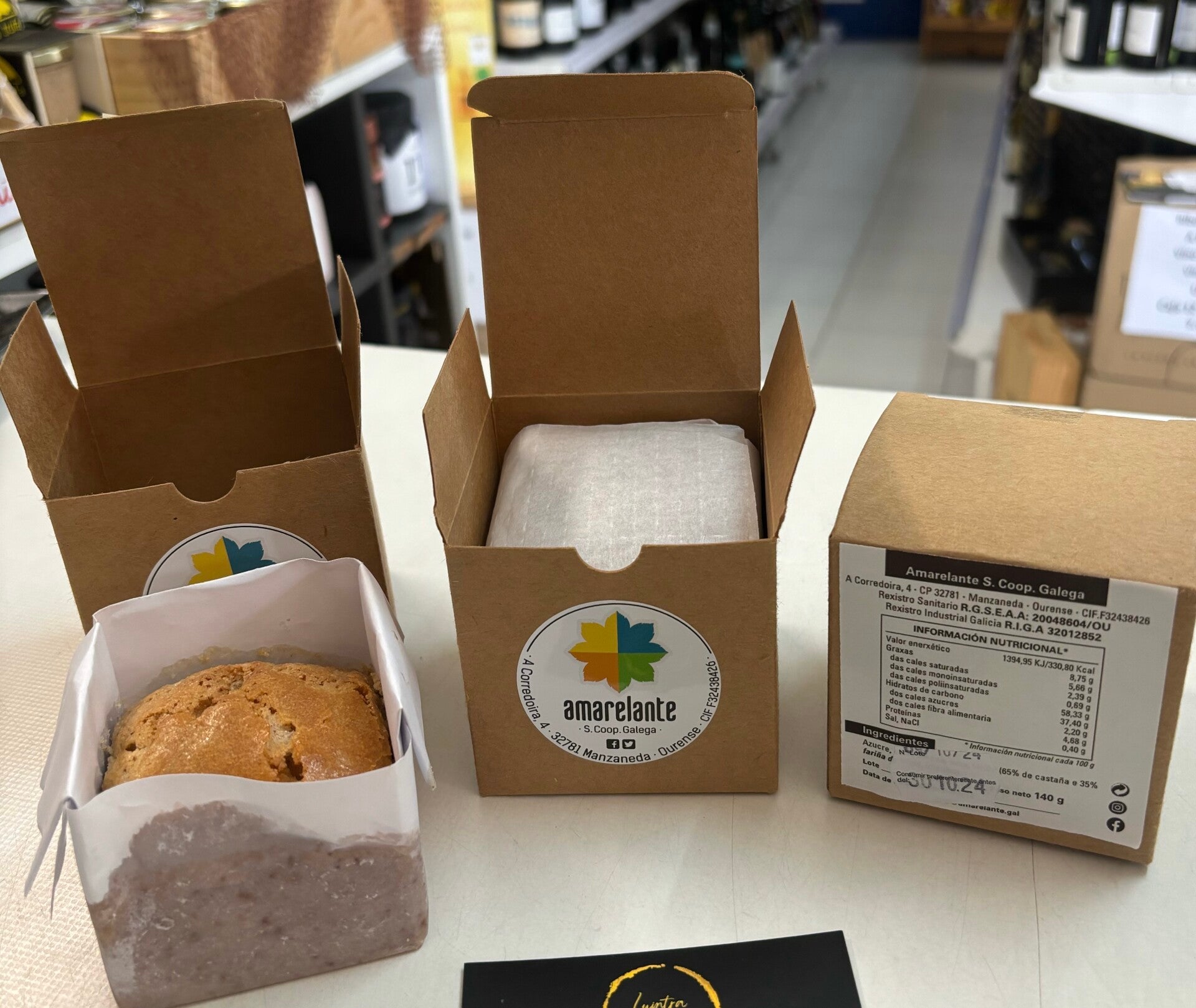 Bica de Castaña Amarelante 140grs (Amarelante) - Ribeira Sacra