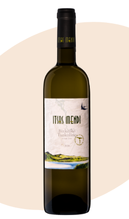 Vino Blanco Istas Mendi Hondarrabi Zuri - Hondarrabi Zuri Zerratie 750ml (Istas Mendi) - Bizkaiko Txakolina