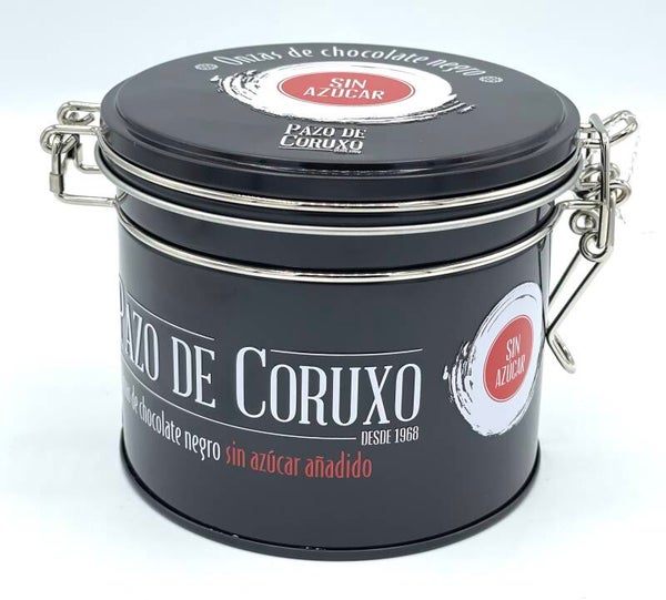 Chocolate Negro sin azúcar Pazo de Coruxo - Lata 130grs (Pazo de Coruxo)