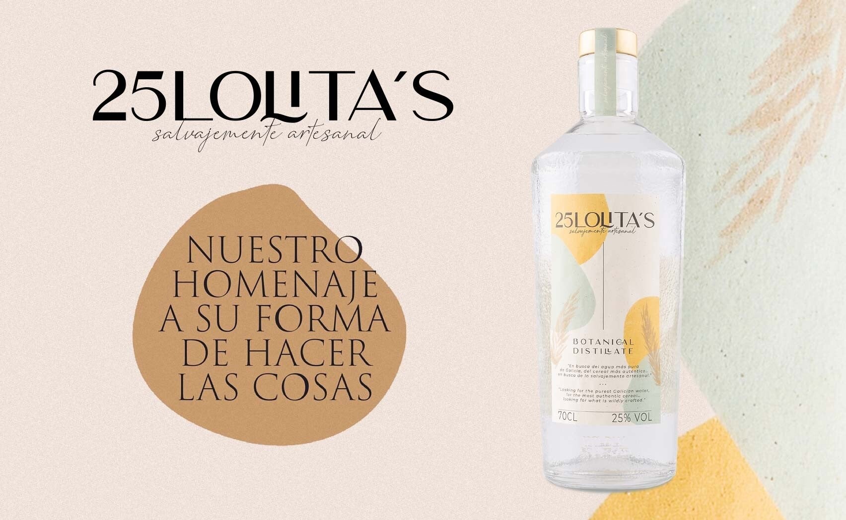 Ginebra 25 Lolita's 700ml 25º (Galician Original Drinks)