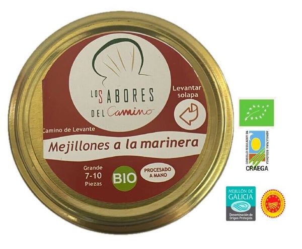 Mejillones Los Sabores del Camino a la Marinera 7-10 BIO 110grs (Los Sabores del Camino)