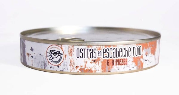 Ostras en Escabeche Rojo O Submarino 6-8 piezas 266grs