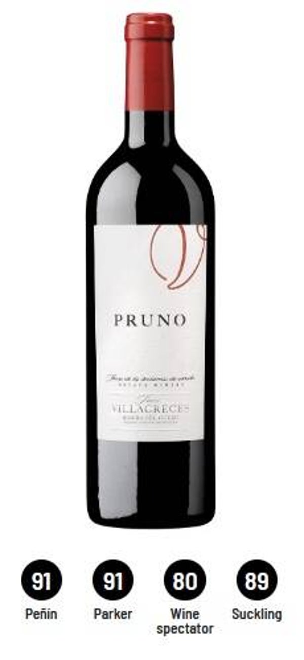 Vino Tinto Pruno Barrica Tempranillo - Cabernet Sauvignon 750ml (Finca Villacreces) - Ribera de Duero