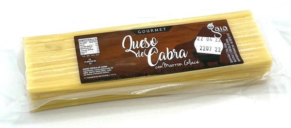 Rulo de Cabra Gaia con Marron Glace 300grs aprox (Gaia Gourmet)