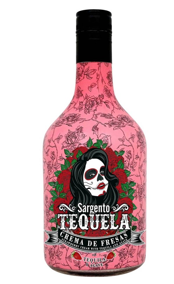 Crema Sabor Fresas con Tequila y Agave Sargento Tequela 700ml 15º (Industrias Espadafor) - Granada