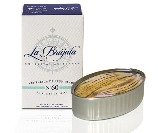 Ventresca de Atún Claro en Aceite de Oliva La Brújula nº 60 OL120