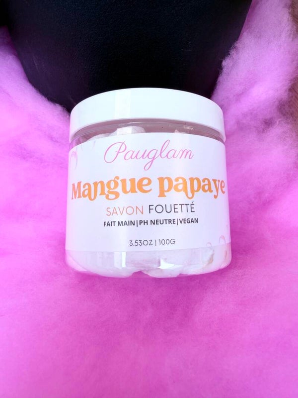 Savon fouetté - Mangue Papaye